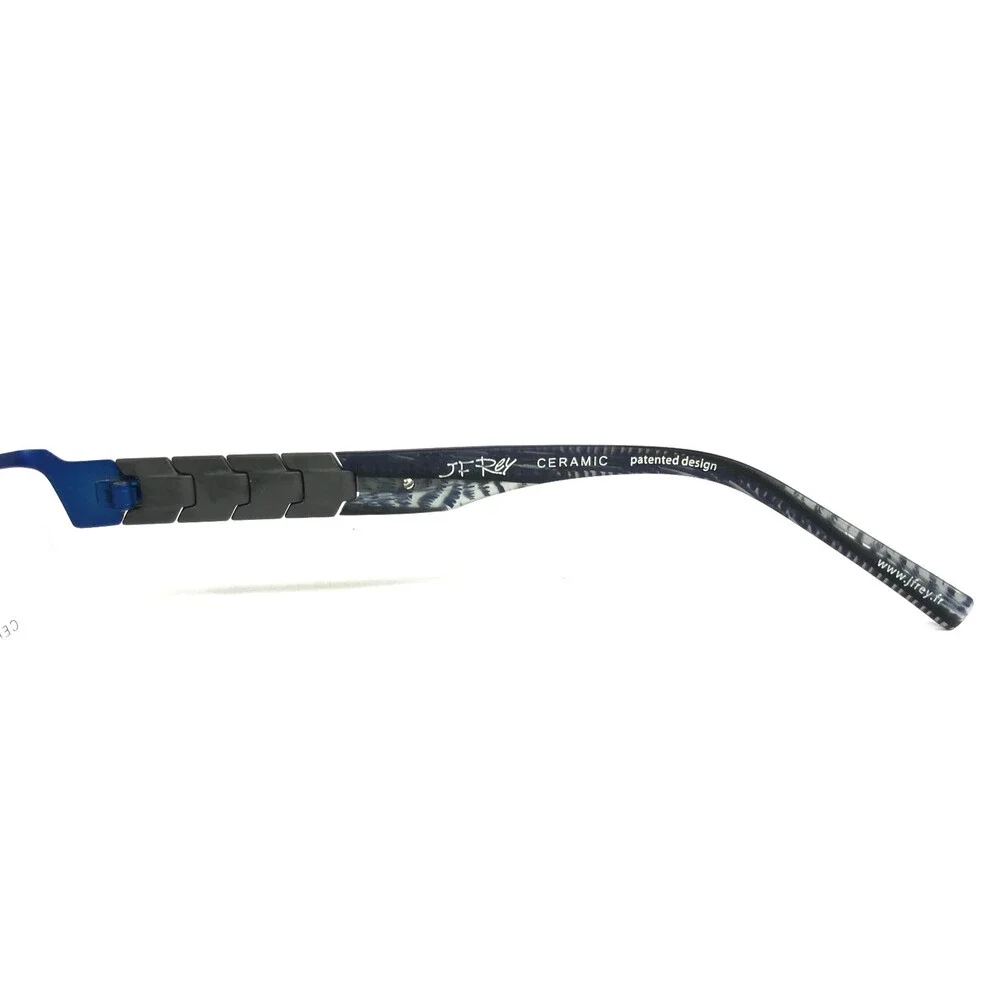 J.F. Rey Eyeglasses Frames JF2582 2222 Ceramic Titanium Matte Blue 55-16-141